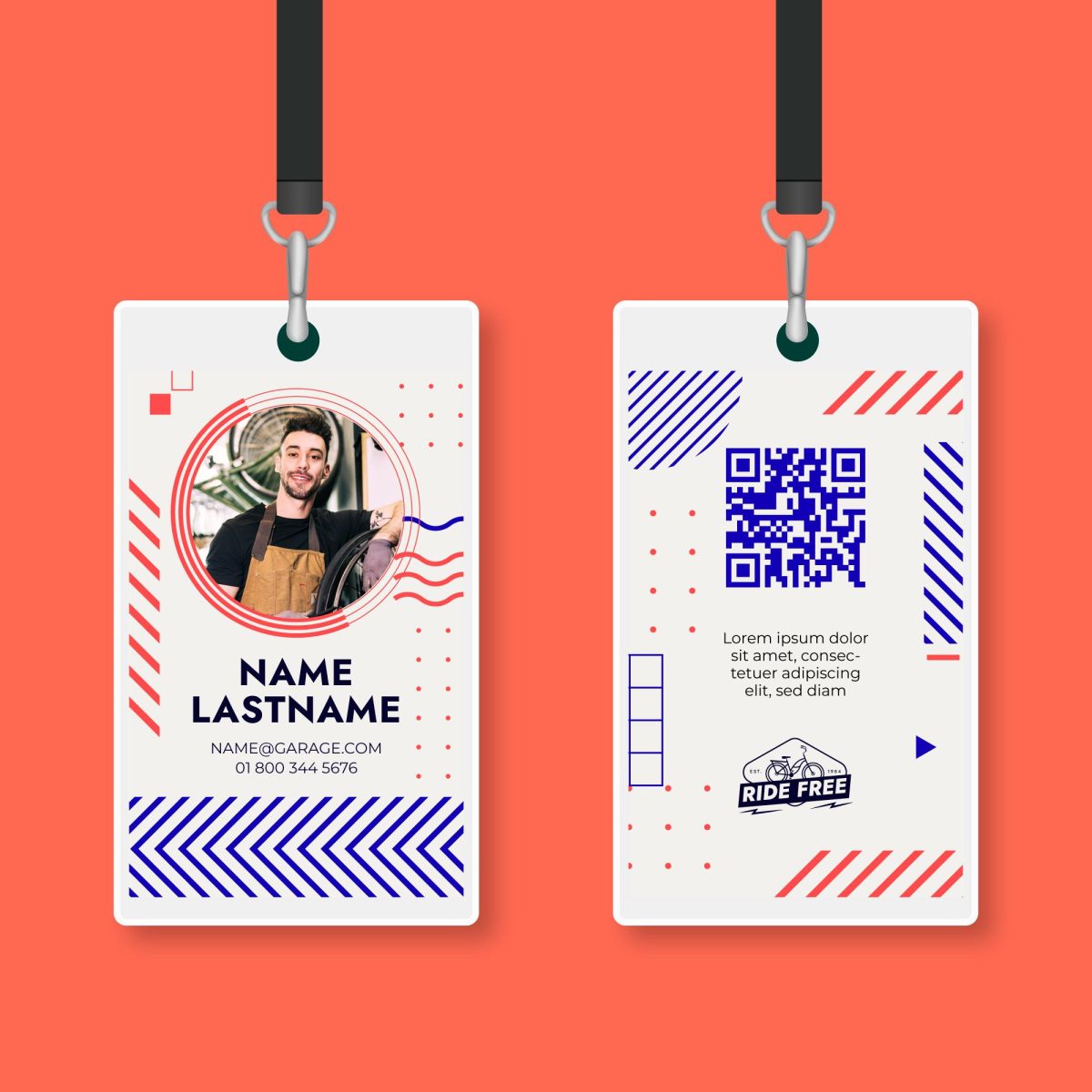 Credenciales Staff Impresa dos Caras